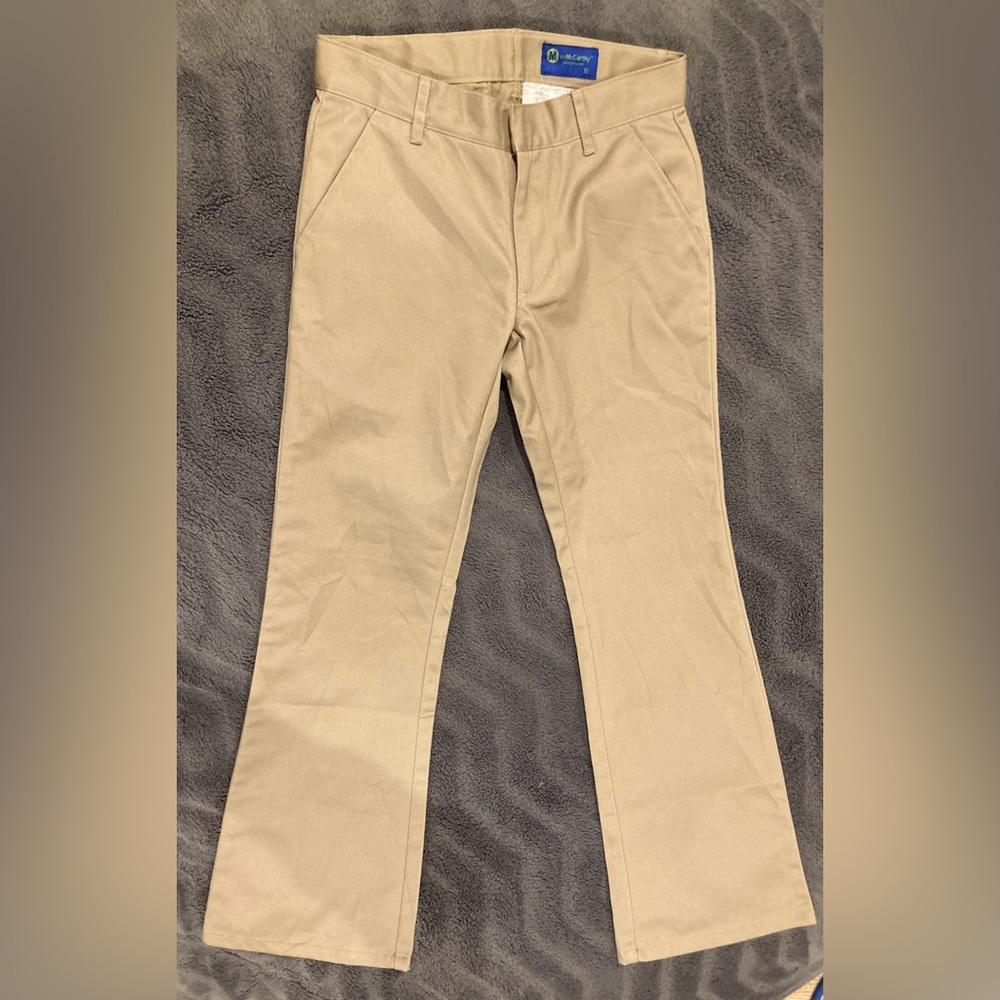 NWOT RJ McCarthy girls khaki/chino pant size 10